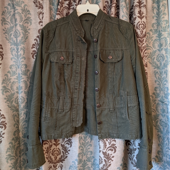 BB Dakota Jackets & Blazers - Green Army style Jacket